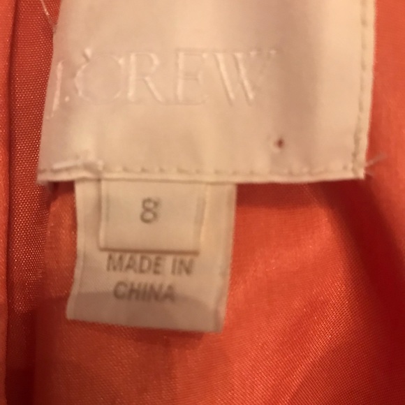 JCrew Size 8 peach colored dress - Picture 3 of 3